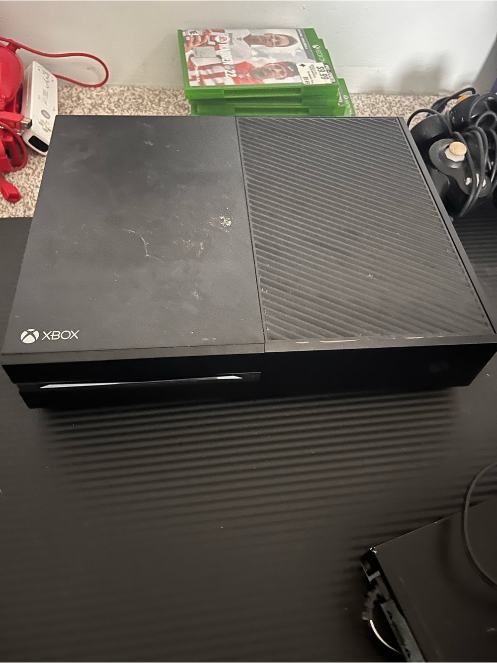 Xbox One Original 1540 Console Bundle w/ Games Untested For Parts or Repair